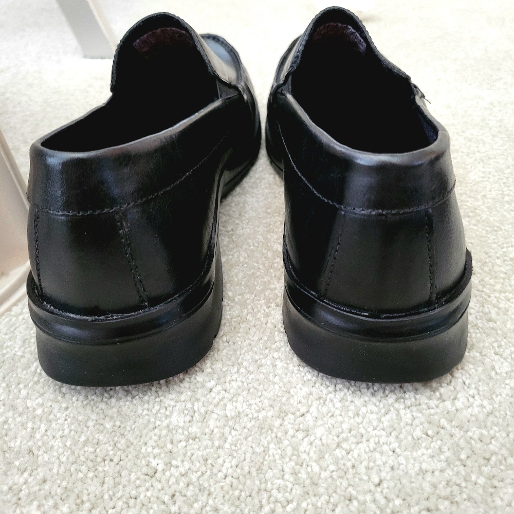 Rockport Loafers Size 11.5 M Rockport Palmer Black Leather Slip-On Dress Shoes - Picture 13 of 16